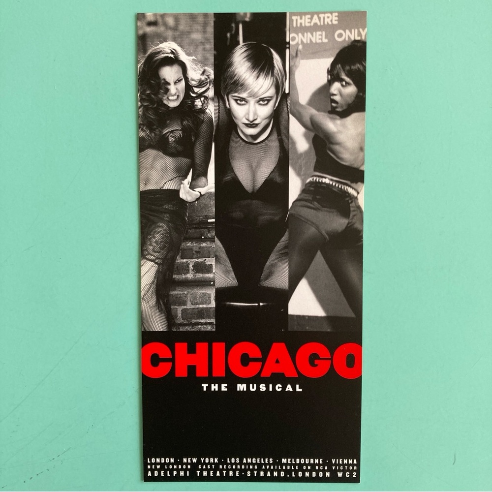 2 Sided Flyer Chicago London Mamie Duncan-Gibbs Caitlin Carter ADELPHI THEATRE
